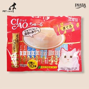 이나바 챠오 츄루 참치 버라이어티 14g x 40p SCJS131