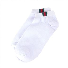 남자 띠무지 스타일 기본 데일리 양말 흰색(W9245E3)