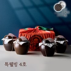 순창문옥례식품 명절선물세트 특웰빙4호(고추장+된장+모듬+매실 각 1Kg)옹기 오동나무 고급포장