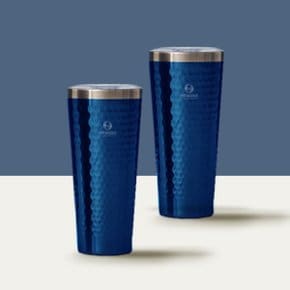 허니컴 보온보냉 텀블러 콜드컵 600ml(블루/Venti) 2P