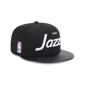 [해외] 1049907 뉴에라 모자 NBA 유타 재즈 Faux Leather Visor 9FIFTY Hat