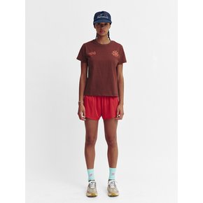 Vintage Stripe Short Sleeve T Shirt_Brown