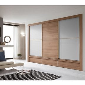 듀앙콤비서랍 고급슬라이딩 장롱세트1(300cm)