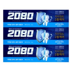 2080 파워쉴드 플러스 블루더블민트 치약 140g X 3개