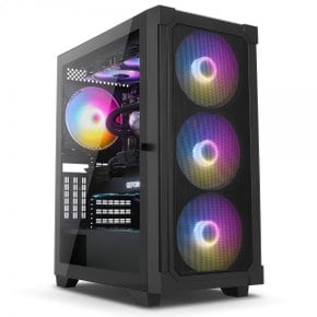 고랩 GLM140 RGB MESH 강화유리 블랙 (미들타워)