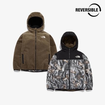 노스페이스키즈 NJ3NQ61T 키즈 노벨티 RVS 눕시 패딩 후디 KS NOVELTY RVS NUPTSE PADDING HOODIE