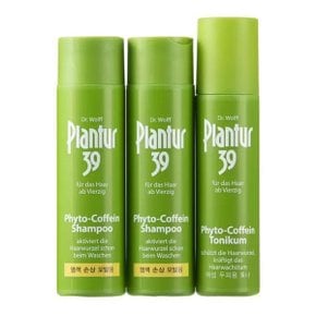 플란투어39 파이토카페인 샴푸 250ml x 2개 + 토닉 200ml - 염색모발용 코스트코