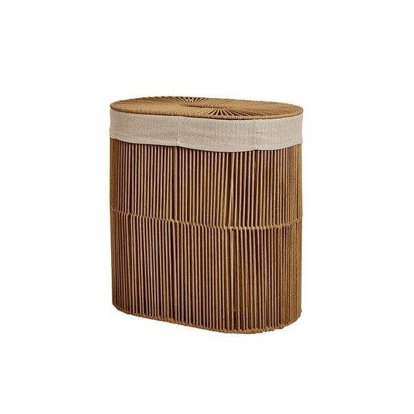 스트링 코튼 2단 런드리바스켓_브라운