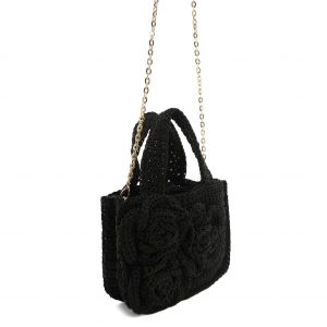 이스퀘어 4887052 MANGO Crochet Top Handle Bag