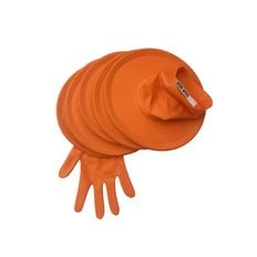 Discs glove in Tangerine