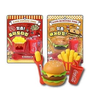 OH 햄버거 감자튀김 장난감 세트 7세 교회선물 가게놀이 달란트시장