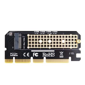 M.2 NVME SSD KEY M to PCI-E 16x 변환 컨버터 IH081