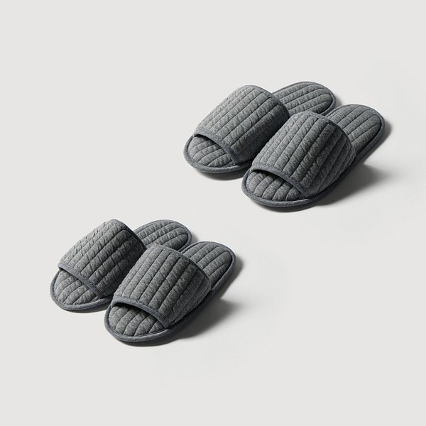 소프트 코튼 저지 워셔블 커플 거실화 2개 J616901001000