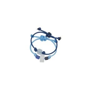 gem string ring set-blue