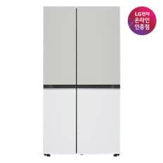 LG [쓱설치][공식인증점] LG 디오스 냉장고 오브제컬렉션 S834MGW12 (832L)(희망일)