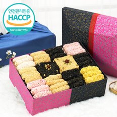 HACCP 강릉 명품 수제전통한과 4단 선물세트 3B(3kg)(+선물박스,보자기포장)