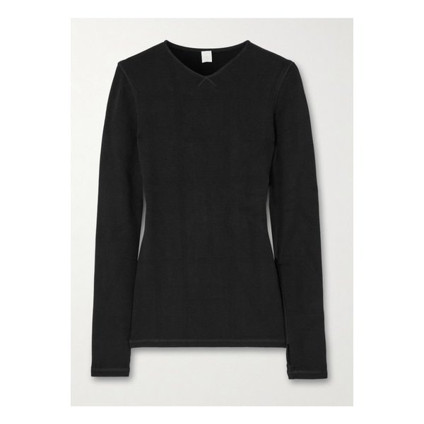 자카드 니트 탑 블랙 1647597352892736