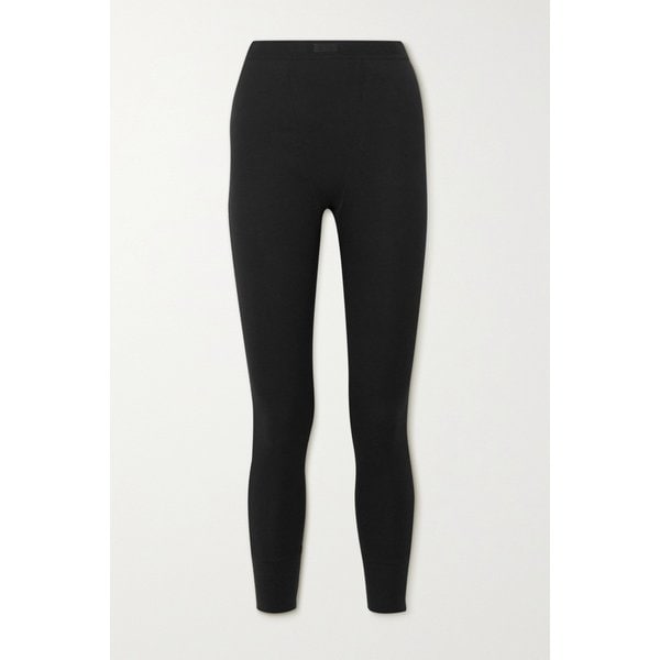 스킴스 써멀 골지 코튼 혼방 레깅스 수트 블랙 46353151654526039