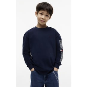 26년 F/W   T42G6KKO140BT1     슬리브 로고 그래픽 티셔츠 (네이비, 화이트, 블루)