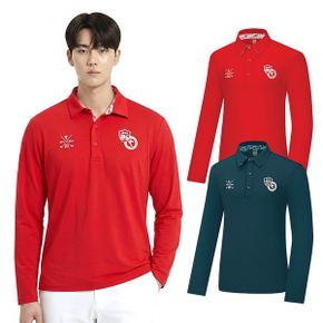 남성 아이스업 냉감 포인트 골프 긴팔 카라 티셔츠 BSC415UT9M_P420735727