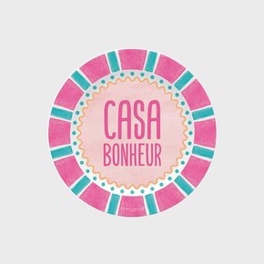 [무케/공식수입] 포드바쉐_테이블 매트 CASA BONHEUR 이지클린 원형 프랑스 식탁매트