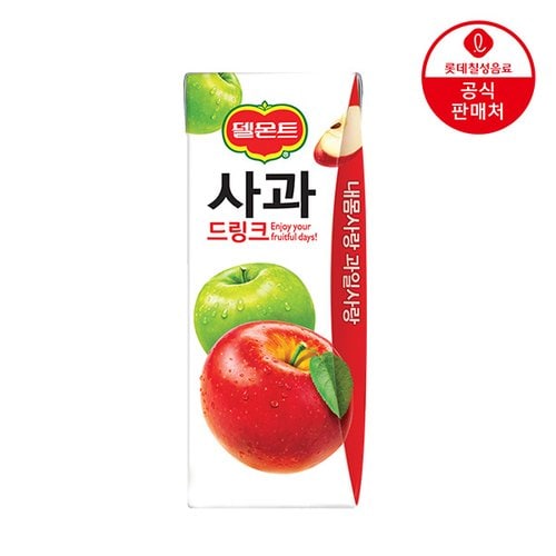 [본사직영] 롯데 델몬트 사과드링크190ml x 48팩