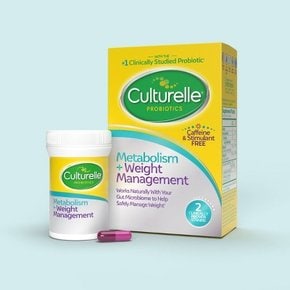 Culturelle 건강한 신진대사 + 체중 관리 프로바이오틱 채식 캡슐 - 30ct, 컬처렐 건강식품