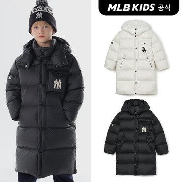 MLB키즈 (공식)24FW 바시티 스포츠 구스 롱다운 (2color) 7ADJV0346-SET