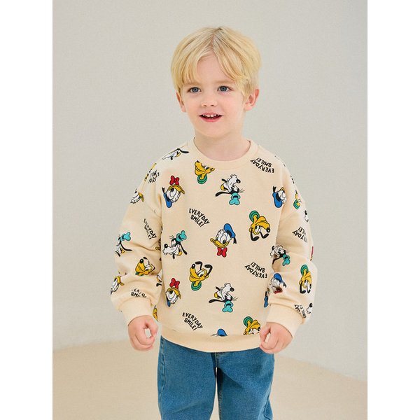 [디즈니]미키와친구들 스마일투게더맨투맨티셔츠