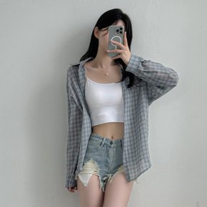 루즈핏 데끼 체크셔츠