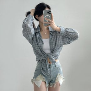 루즈핏 데끼 체크셔츠