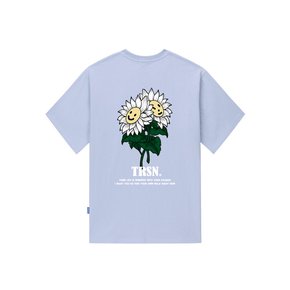 SMILE FLOWER T-SHIRTS - PURPLE