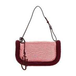 Jw Anderson 투톤 Bumper-15 Crochet-Knit 핸드백 가방 HB0576-FA0324