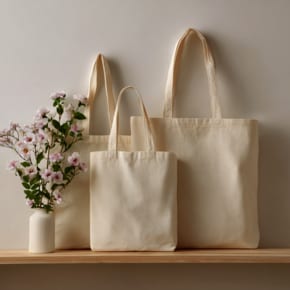 에코백 미니 캔버스 가방 튼튼한 무지 보조가방  미술시간 체험활동 인기
