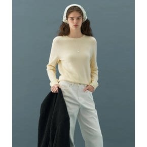 소프티 캐시 울 블렌디드 라운드넥 니트DFWMKN5321