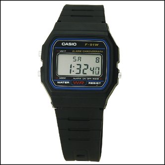 카시오 타임플래닛 CASIO F-91W-1D 카시오 시계 우레탄밴드_