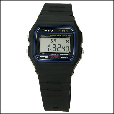 타임플래닛 CASIO F-91W-1D 카시오 시계 우레탄밴드_