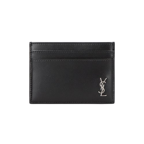 BEIGE SAINT LAURENT BEIGE LEATHER CARDHOLDER (375946BTY0E)