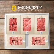  [9/12 오전8시 주문건까지 명절전출고] [SSG 정담][냉장/1+][농협횡성한우]로스구이세트5호 (등심/갈비살or업진살/안심/치마/채끝) / 2.5kg