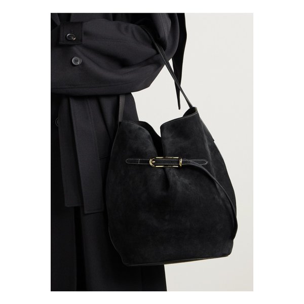 리프너 버클 스웨이드 버킷백 46376663162883548