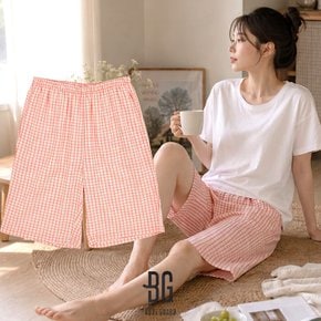 여성 잠옷 바지 5부 면 레이온 쿨 여름 반바지 여자 파자마 홈웨어 하의 BBWEC412