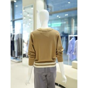 [여주점] 여성 배색 디테일 브이넥 가디건 YK5AD603