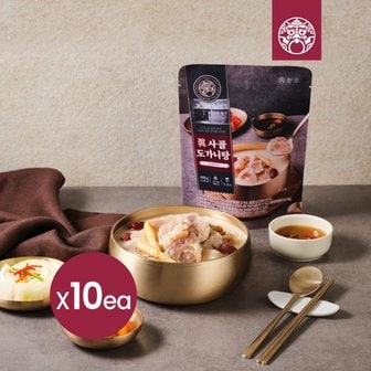 한촌설렁탕 더블랙 진 사골도가니탕 600g X 10팩 신선냉동