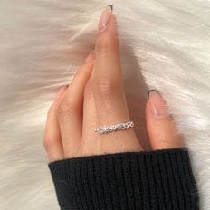 (925 Silver) Princess pearl ring B 77