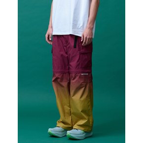 Gradient Convertible Hiking Pants_Red