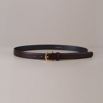 텐바이텐 Satin Gold Classic Belt - Brown