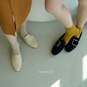 여자 데일리 무지 골지양말 캐주얼룩 데일리패션