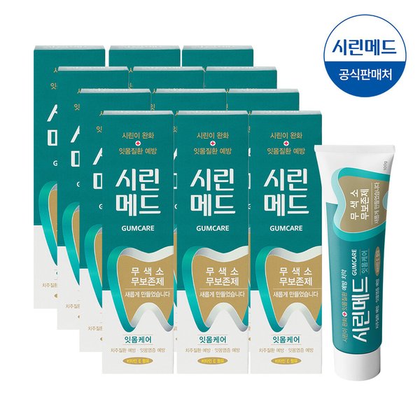 시린메드 검케어민트 치약100g 12개