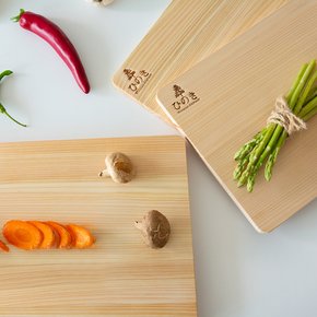 히노끼 편백나무 슬림 도마(중)