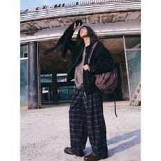 Milded Checkered Banding Pants  Navy (MS5X21A01R)